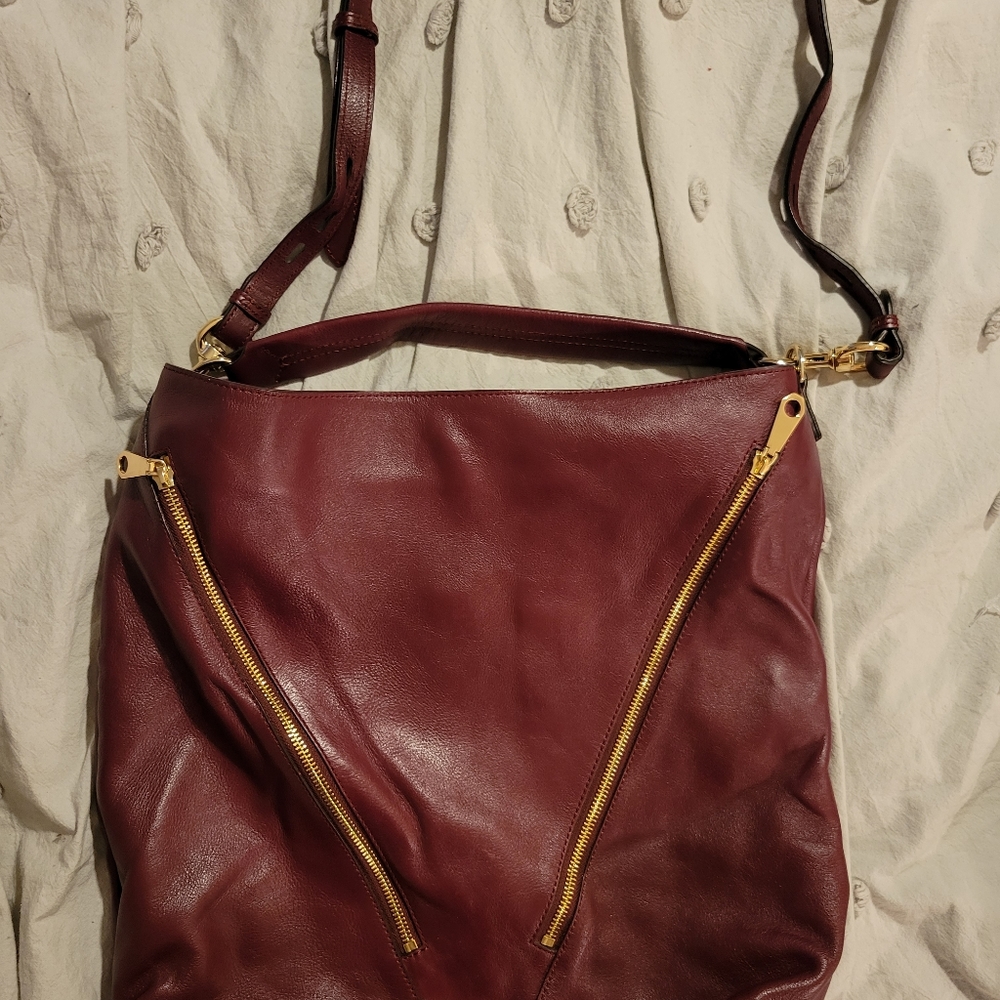 Rebecca Minkoff Leather Moto Hobo bag
